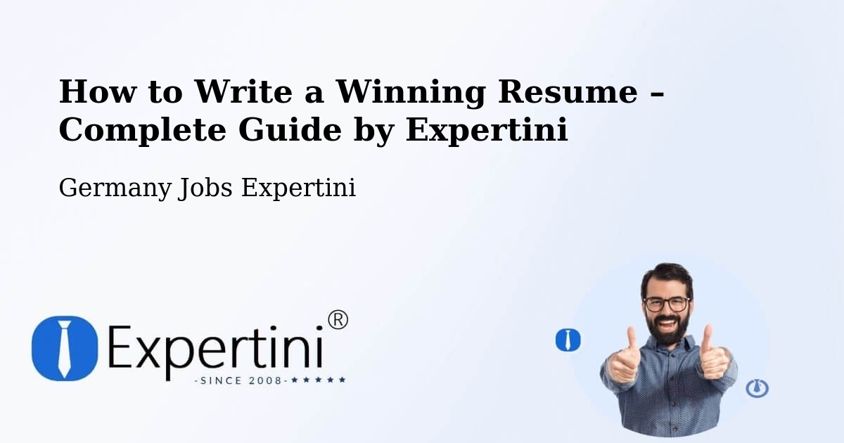 Resume Writing Guide for Job Seekers – Korb - Korb, Germany Jobs Expertini